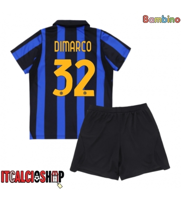 Inter Milan Federico Dimarco #32 Prima Maglia Bambino 2026-27 Manica Corta (+ Pantaloni corti)
